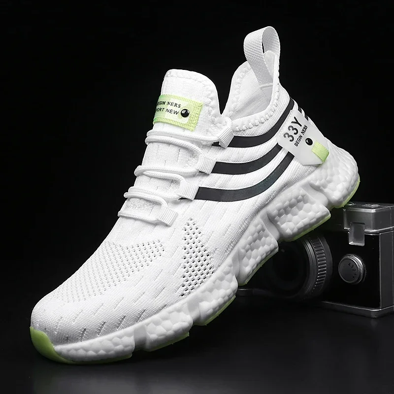 White Sneaker Care Kit - Men's Sneakers Mesh Breathable Running Shoes