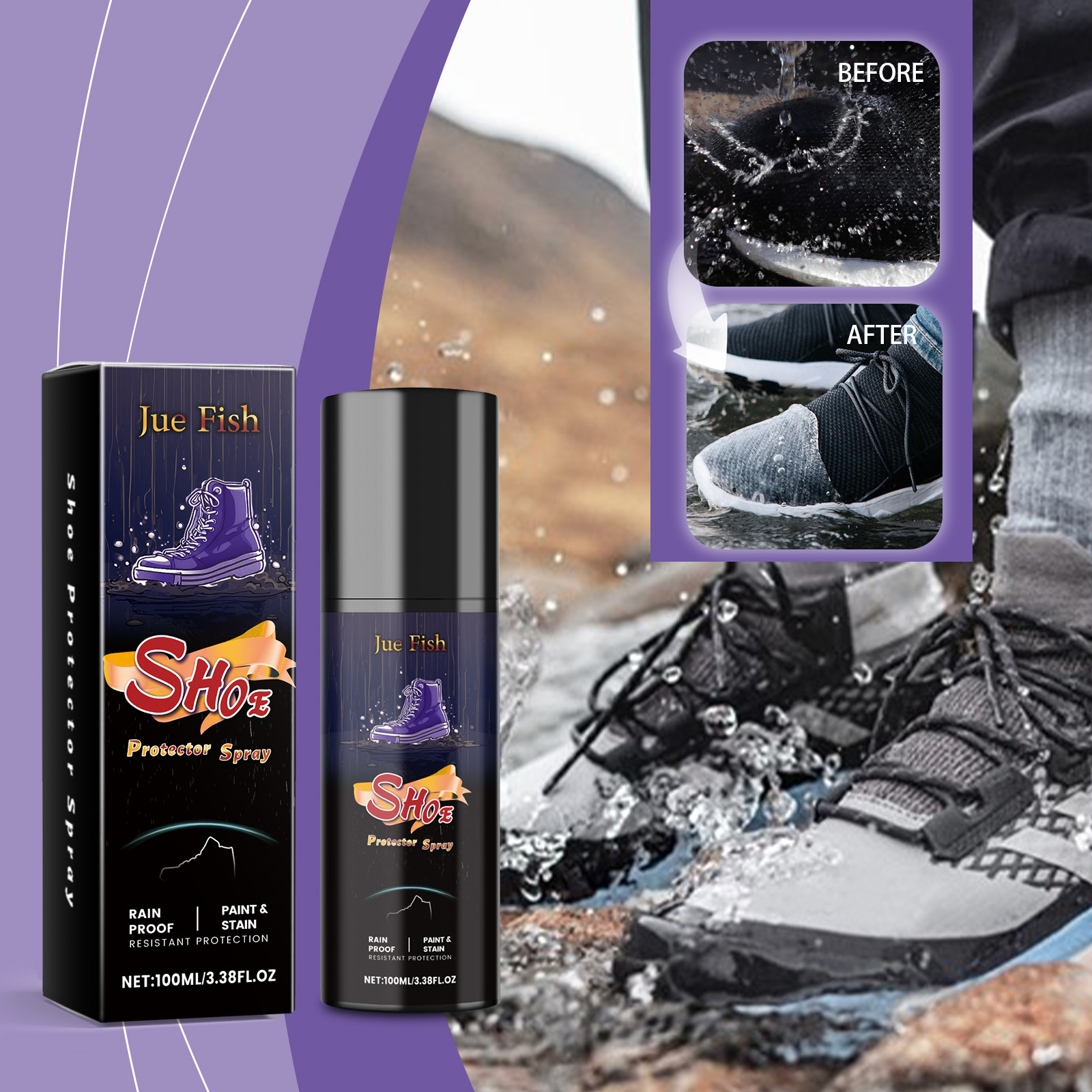 100ml Shoe Waterproof Spray Na - огляд і ціна Sneaker Protector Spray